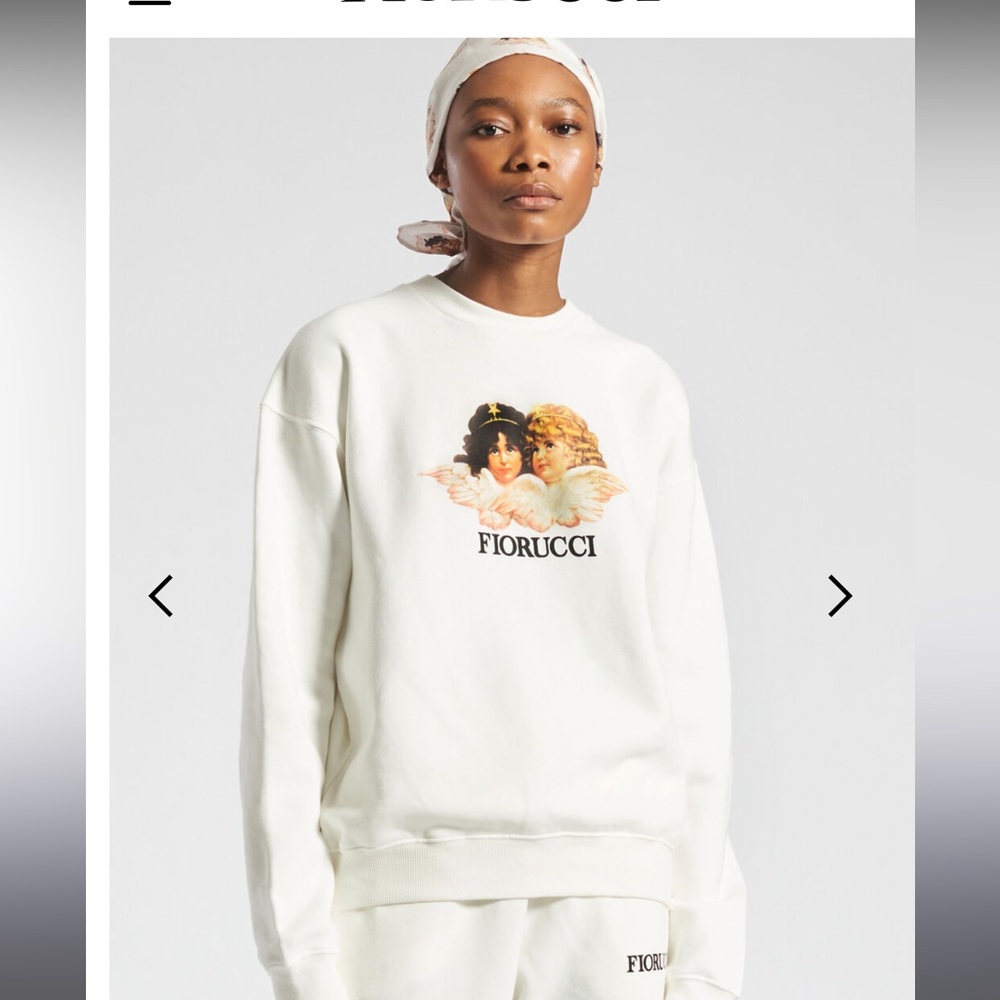VINTAGE ANGELS SWEATSHIRT WHITE